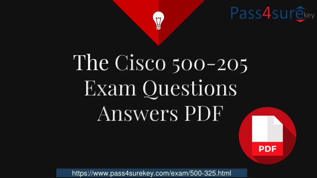 the cisco 500 205 exam questions answers pdf