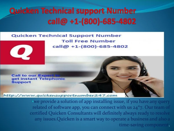Quicken Technical Support Number |call@ 1-(800)-685-4802