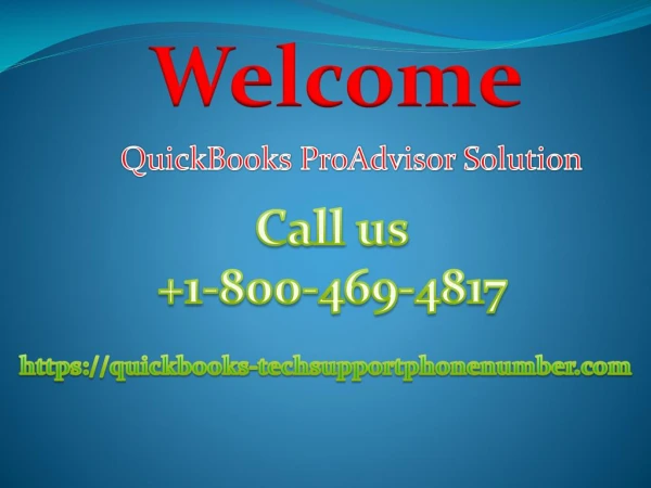 QuickBooks tech Support Phone Number For Our Customer