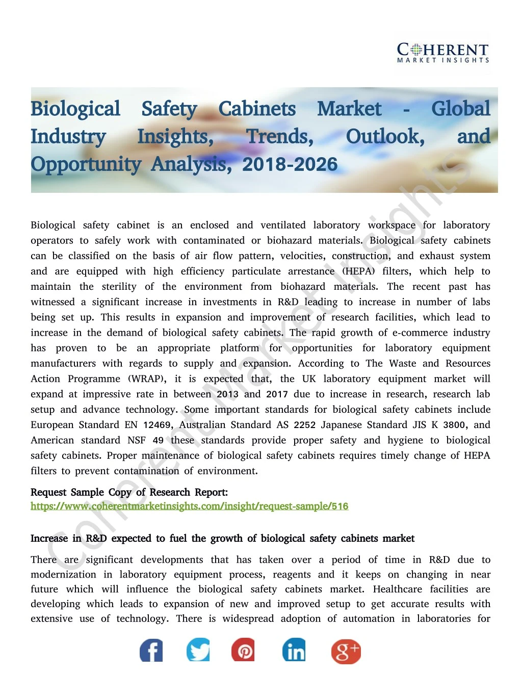 biological safety cabinets market global