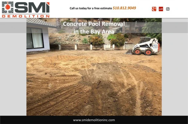 Concrete Pool Removal in the Bay Area