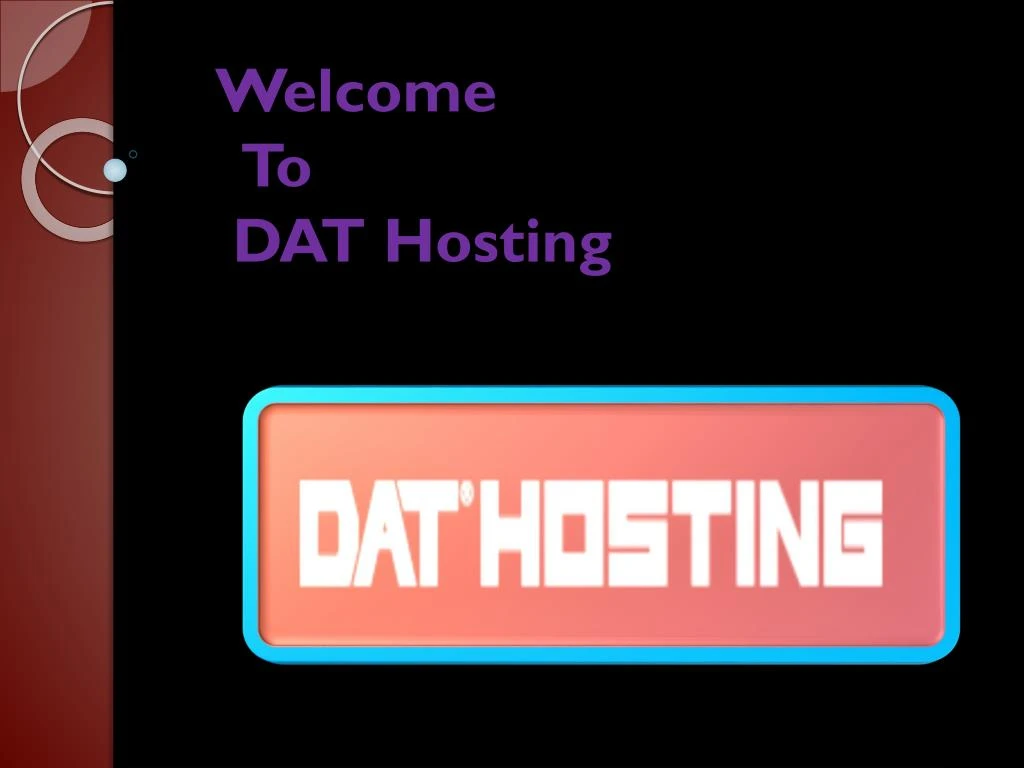 welcome to dat hosting