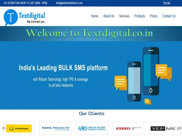 Online Bulk SMS Service Provider in Bhubaneswar.
