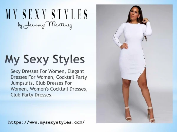 Stylish party dresses for ladies