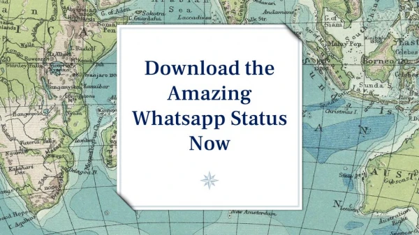 Download the Amazing Whatsapp Status Now
