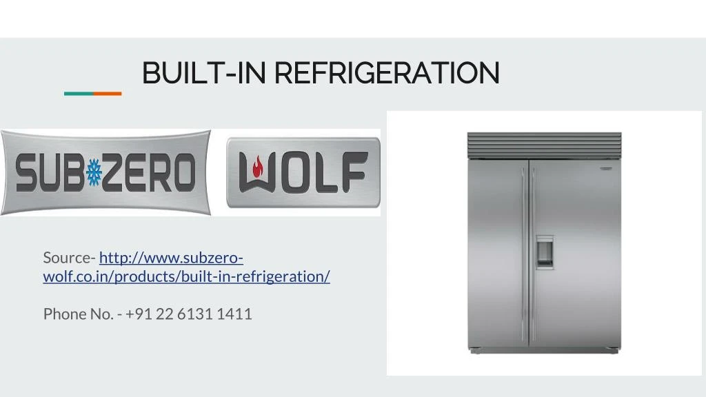 built in refrigeration