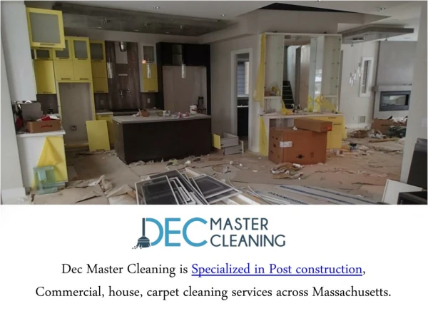 Post Construction Clean Up Services - DEC Master