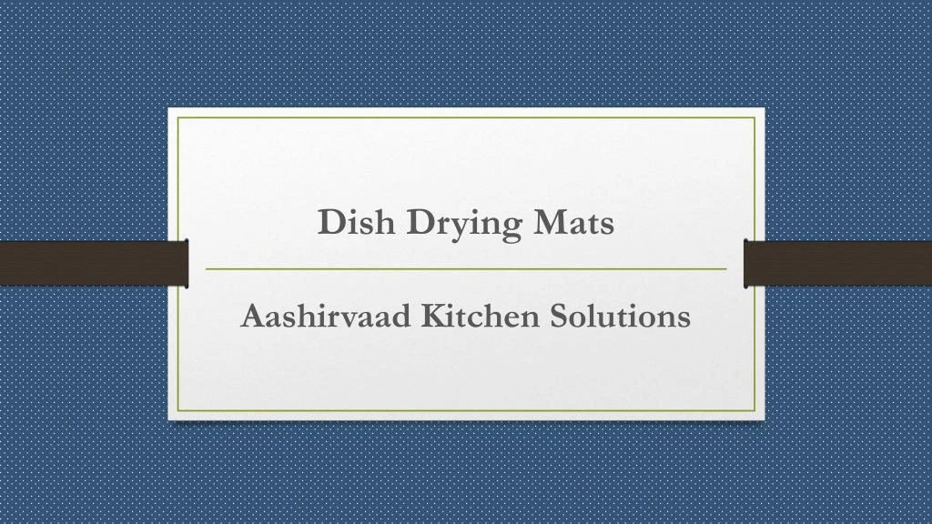 dish drying mats