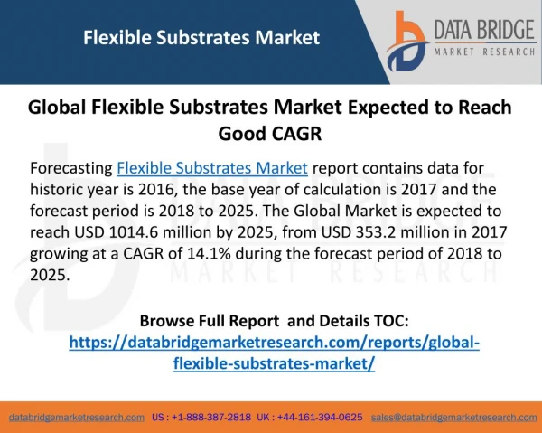 Flexible Substrates Market Type, Component, End User, Key Vendors and Geography
