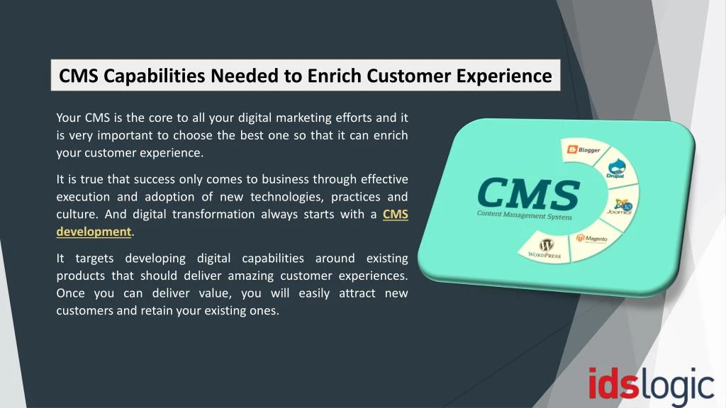 cms capabilities needed to enrich customer
