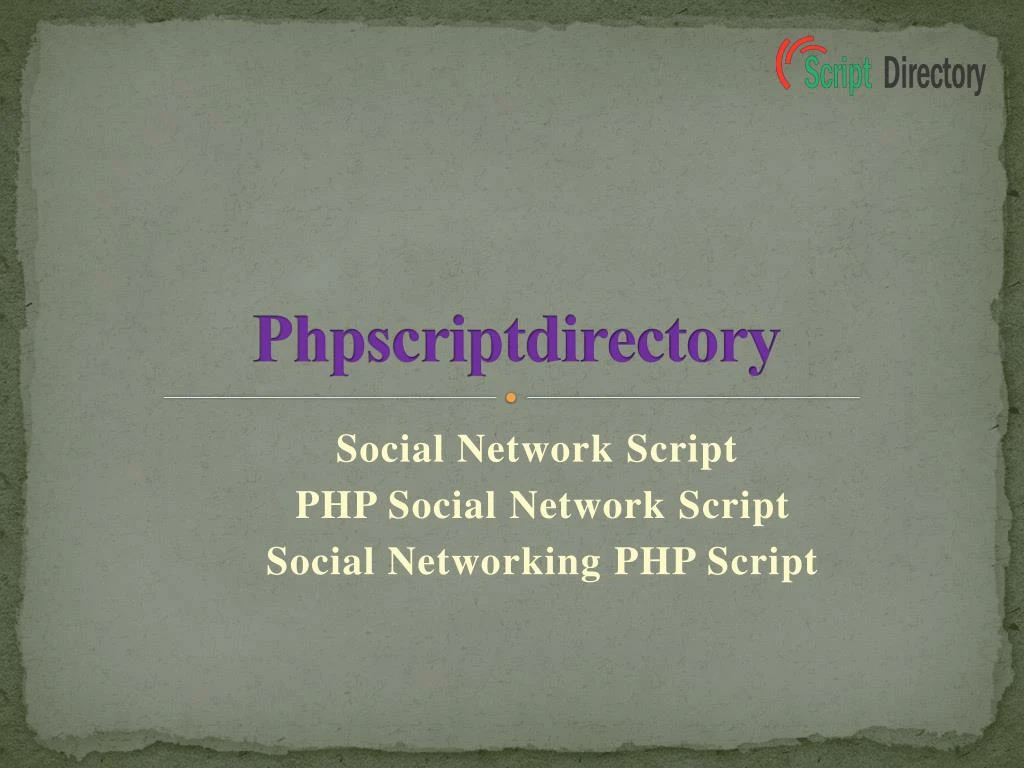 phpscriptdirectory