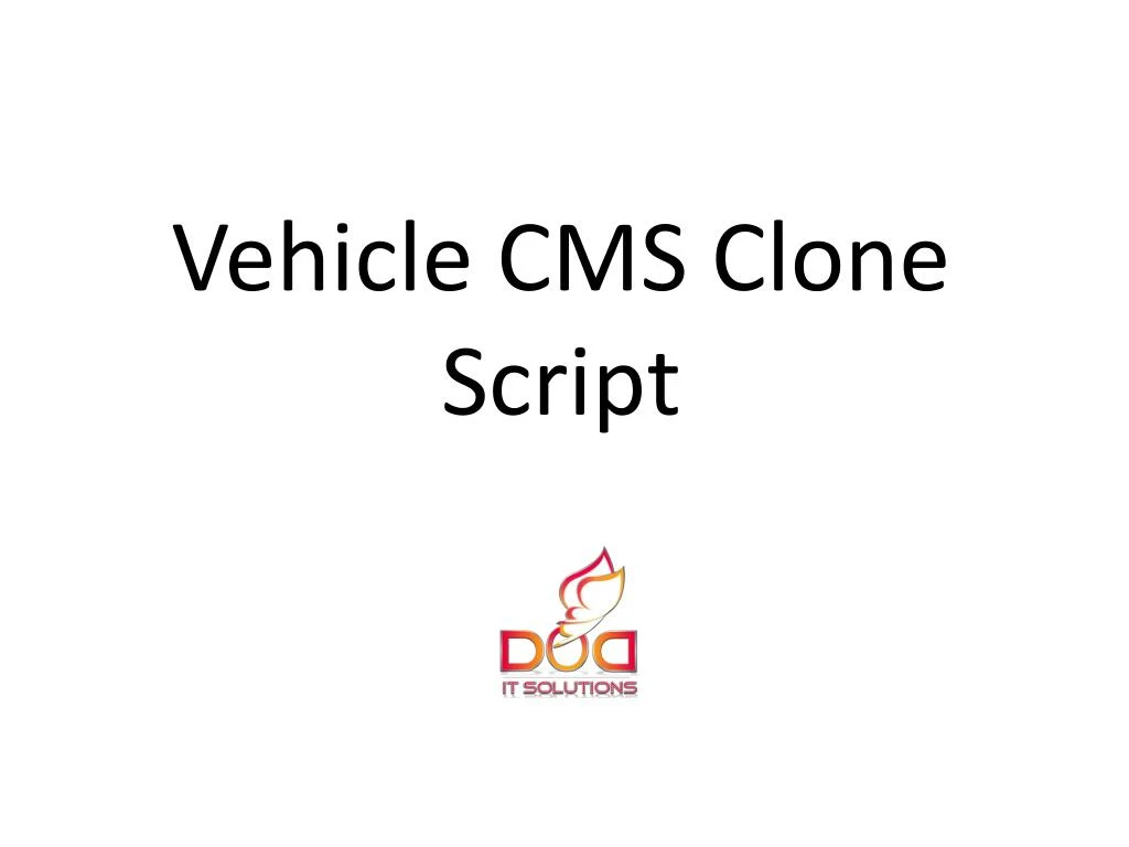 vehicle cms clone script