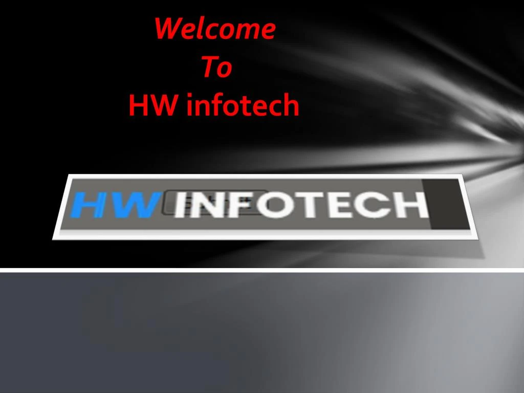 welcome to hw infotech