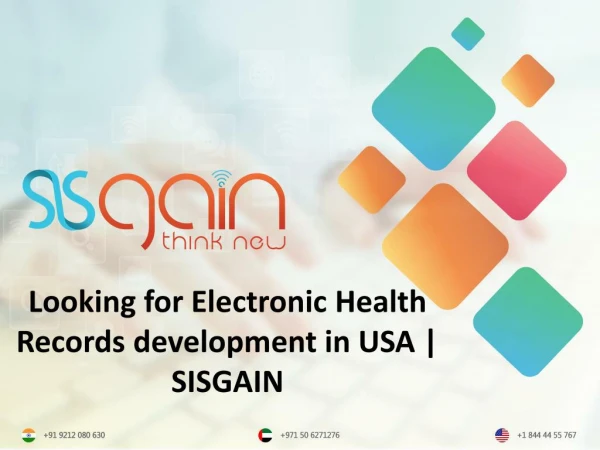Looking for suitable Electronic health records development in USA ?