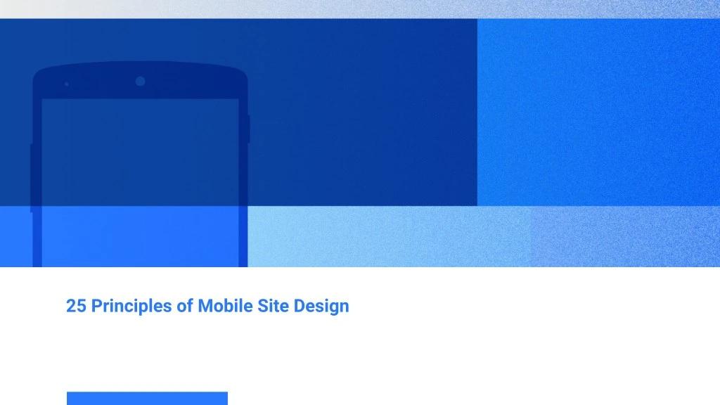 25 principles of mobile site design