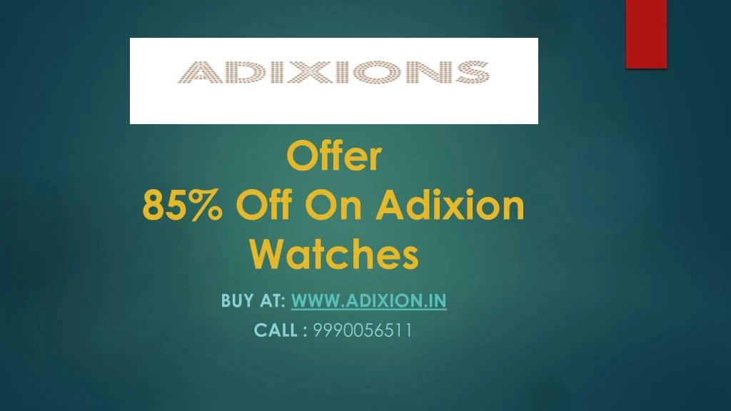 offer 85 off on adixion watches