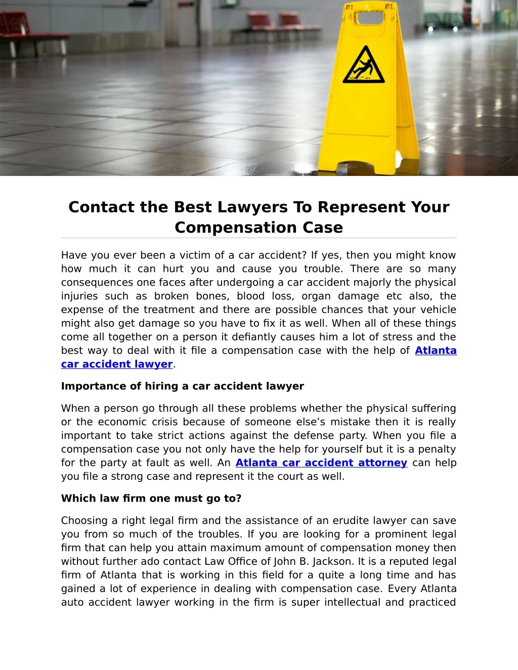 contact the best lawyers to represent your