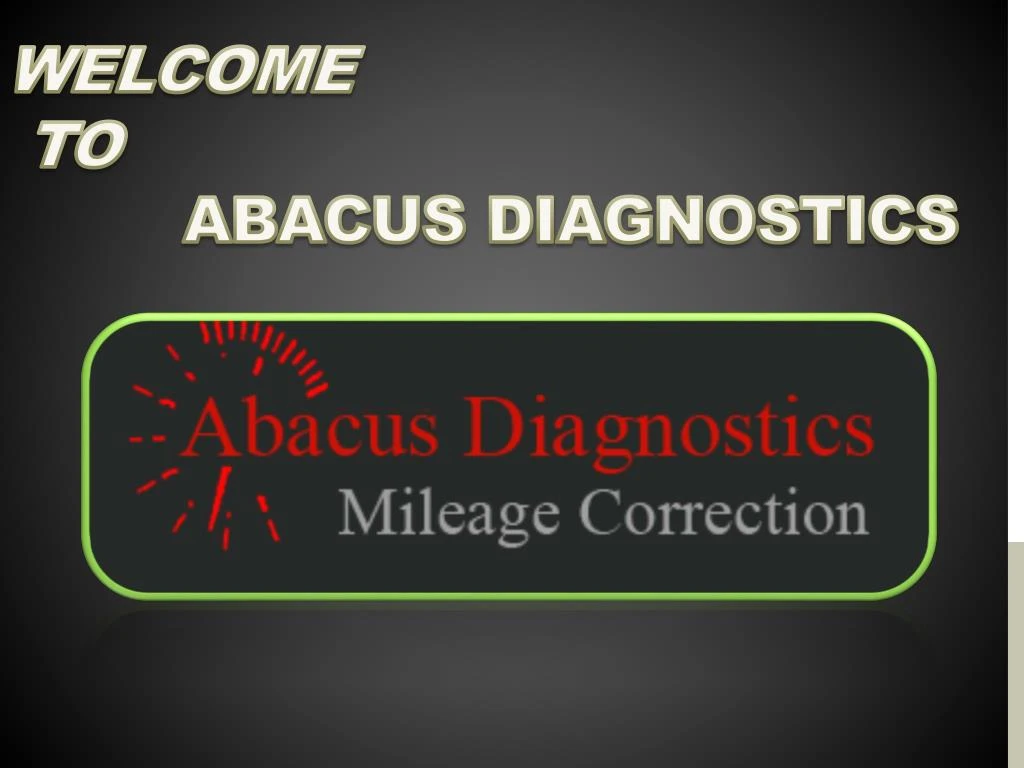 welcome to abacus diagnostics