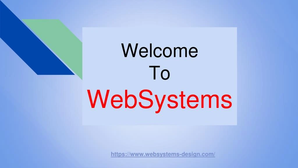 welcome to websystems