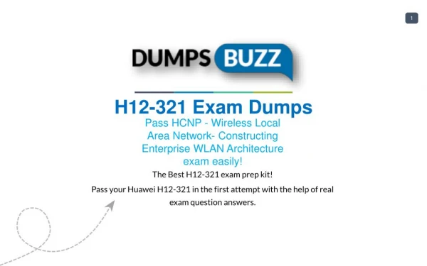 Prompt Purchase H12-321 PDF VCE Exam Dumps