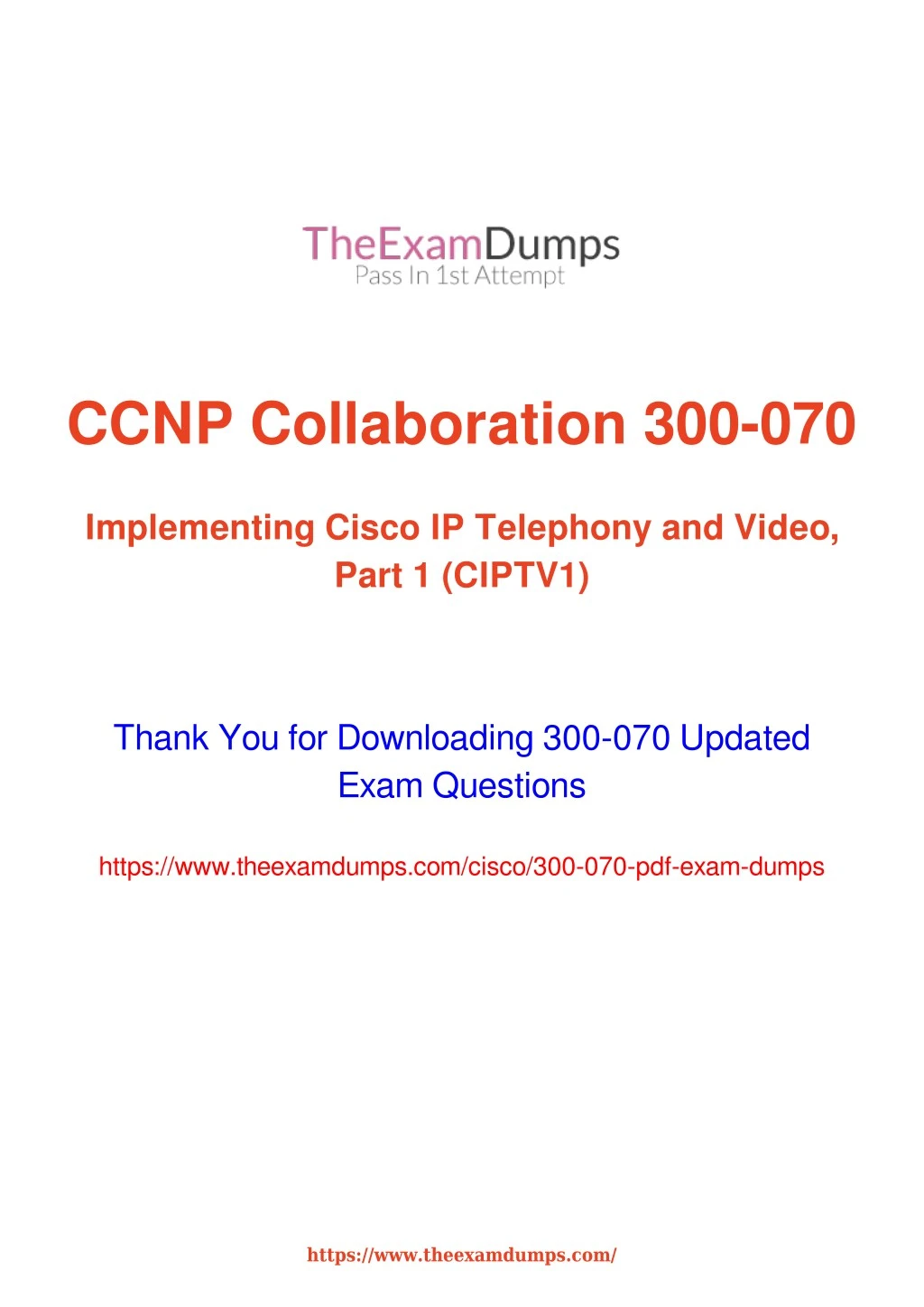 ccnp collaboration 300 070