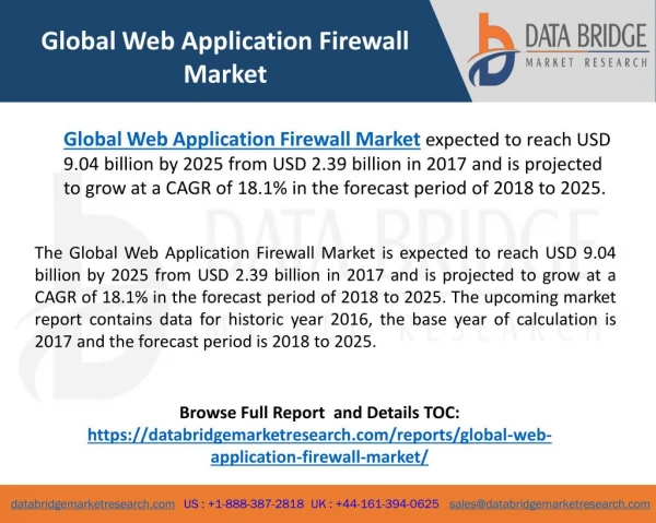 Global Web Application Firewall Market– Industry Trends and Forecast to 2025