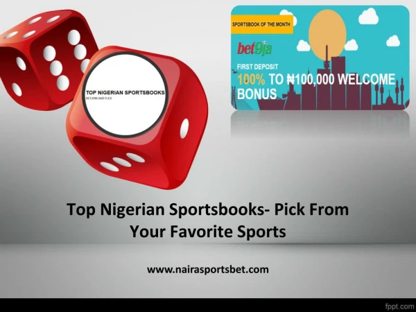 Top Nigerian Sportsbooks- Pick From Your Favorite Sports