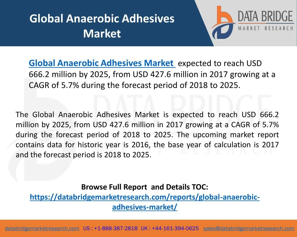 global anaerobic adhesives market