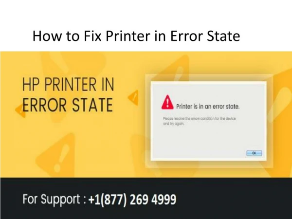 How to Fix Printer in Error State