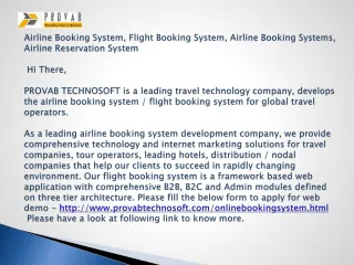 Flight Booking System , Flight booking Engine - slide 1