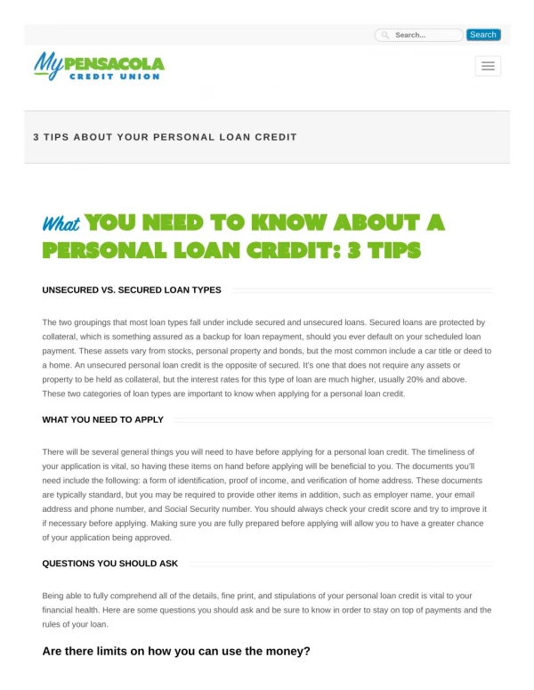 What documents are needed for a personal loan