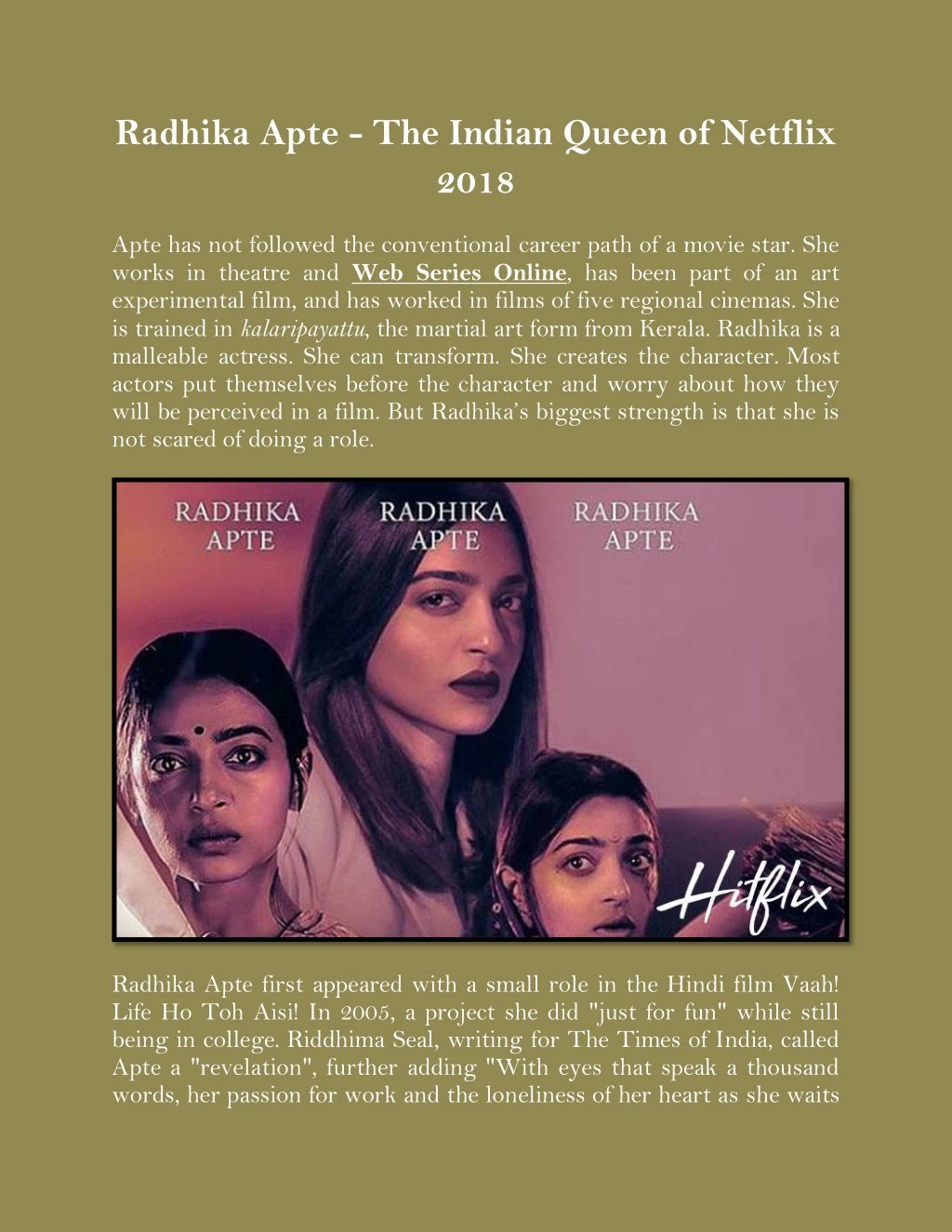 radhika apte the indian queen of netflix 2018