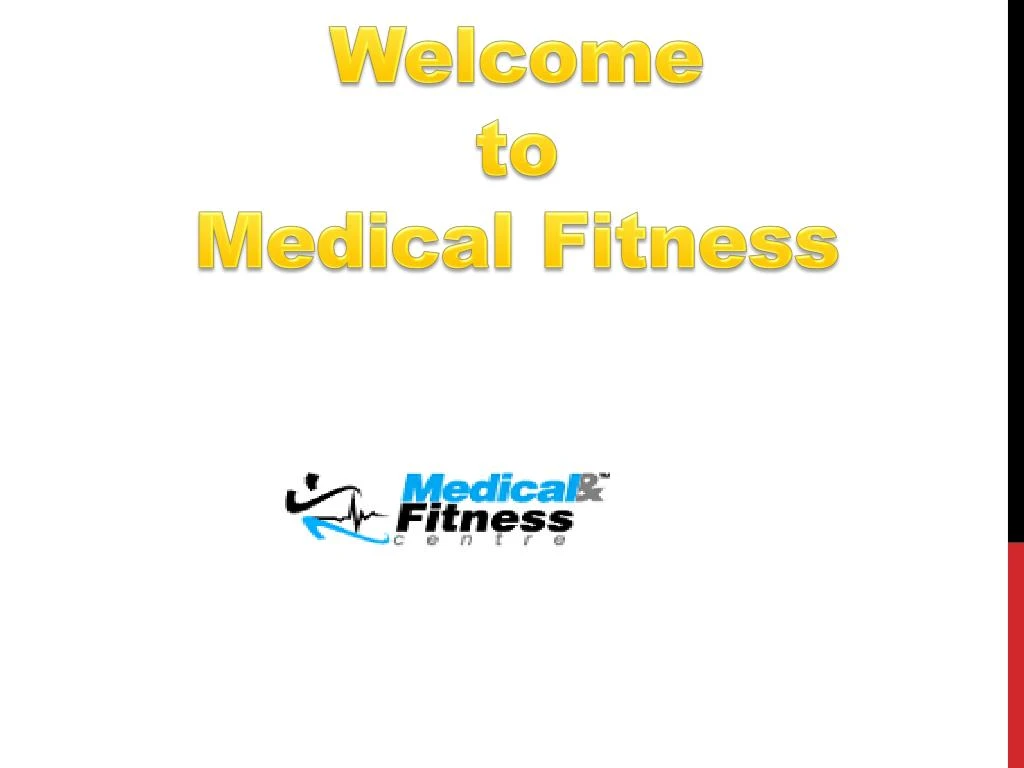 welcome to medical fitness