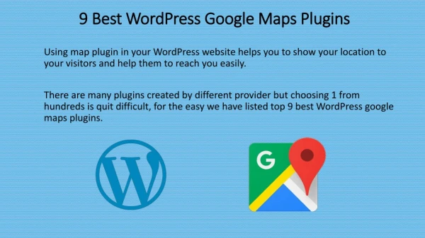 List of Best WordPress Google Maps Plugins