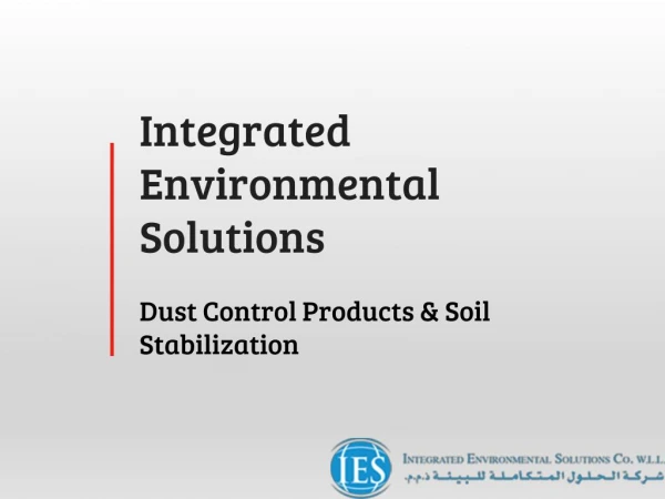 Dust Control Products