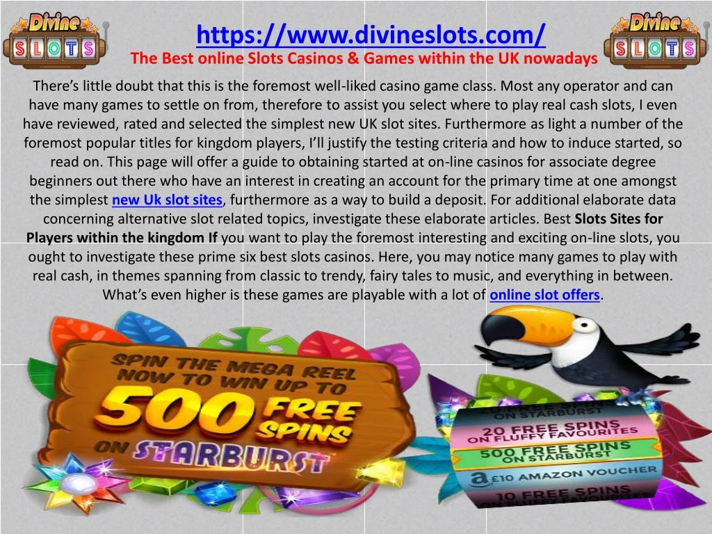 the best online slots casinos games within