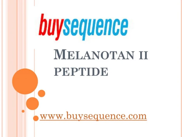 Melanotan ii peptide
