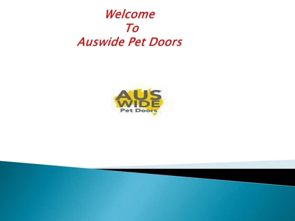Pet Door Installation | Bunnings Dog Door | Cat Door | Auswide Pet Doors