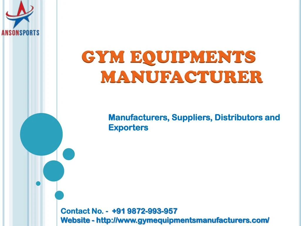 gym equipments manufacturer