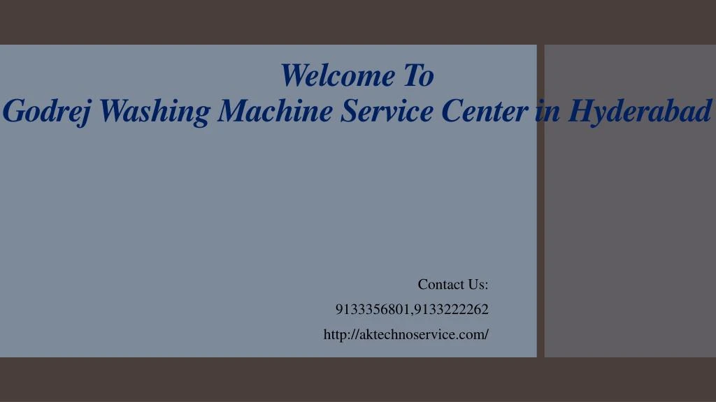 welcome to godrej washing machine service center in hyderabad