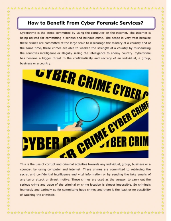 How to Benefit From Cyber Forensic Services?