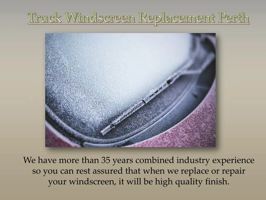 truck windscreen replacement perth