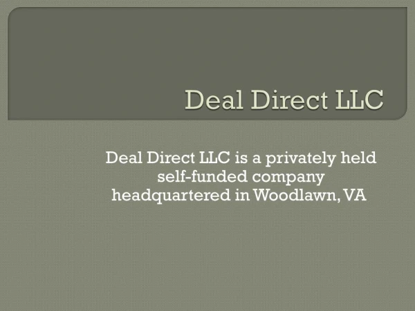 Internet leads by deal direct llc