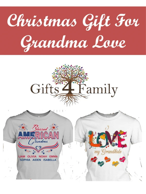 Christmas Gift For Grandma Love
