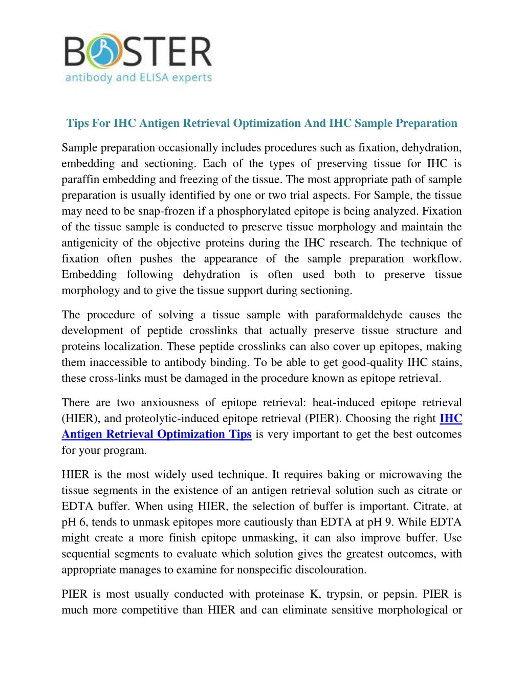 tips for ihc antigen retrieval optimization