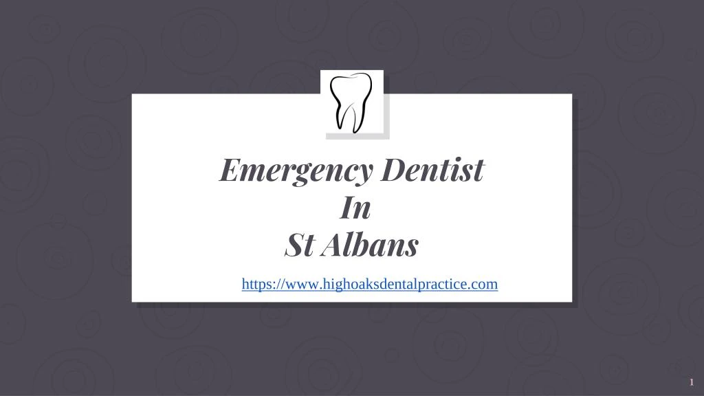 emergency dentist in st albans