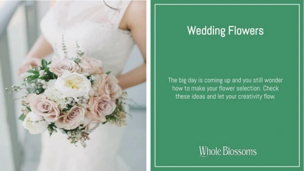 Make Your Decoration Attractive with Wholesale Wedding Flowers