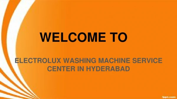 Electrolux washing machine service center in hyderabad