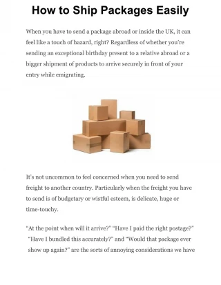 How to Ship Packages Easily - slide 1