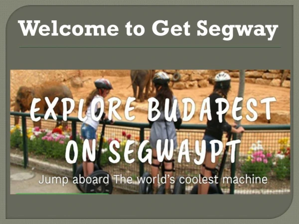 Segway Tour Budapest